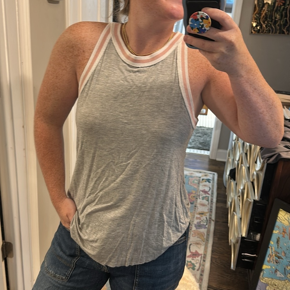 Others Follow Striped Rim Tank Top - Picture 2 of 7
